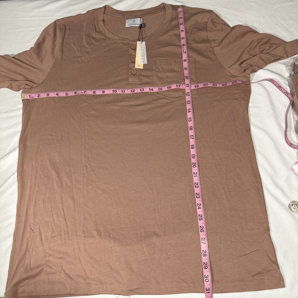 NWT Cosabella [ Mens XL ] Bella Henley & Jogger Pajama Set Top Pants India U1959 - Picture 15 of 16